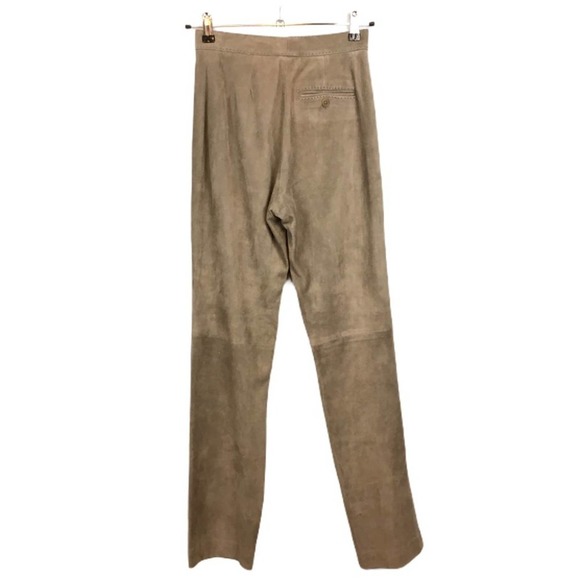 RALPH LAUREN Black Label Lamb Suede Leather Pants - Picture 9 of 14